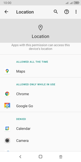 Press the required app. Press the required app.