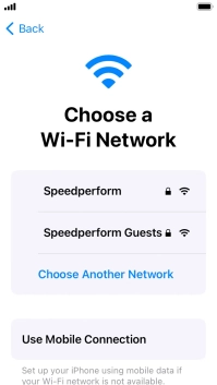 Press the required Wi-Fi network. Press the required Wi-Fi network.