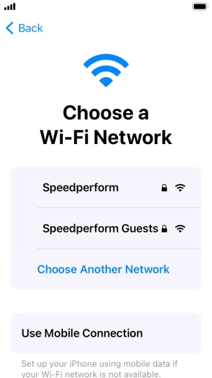 Press the required Wi-Fi network. Press the required Wi-Fi network.