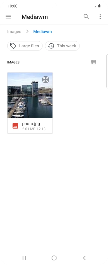 Press the required file. Press the required file.