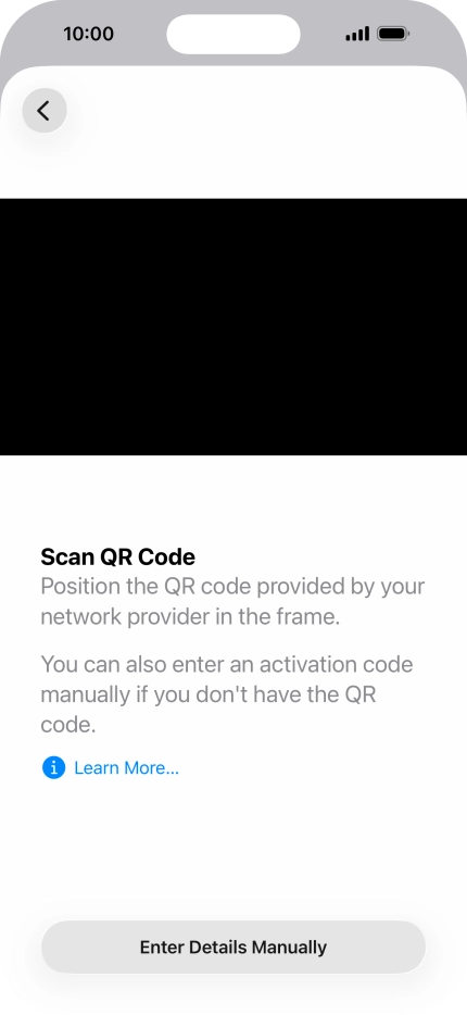 Place the QR code you've received inside the phone camera frame to scan the code. Place the QR code you've received inside the phone camera frame to scan the code.