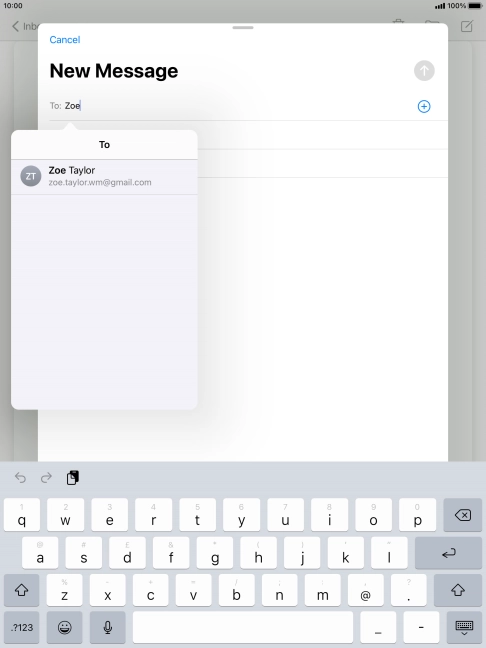 Press the required contact. Press the required contact.