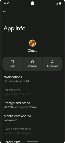 Press Storage and cache. Press Storage and cache.