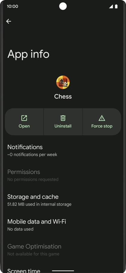 Press Storage and cache. Press Storage and cache.