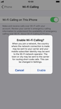 If you turn on the function, press Enable. If you turn on the function, press Enable.