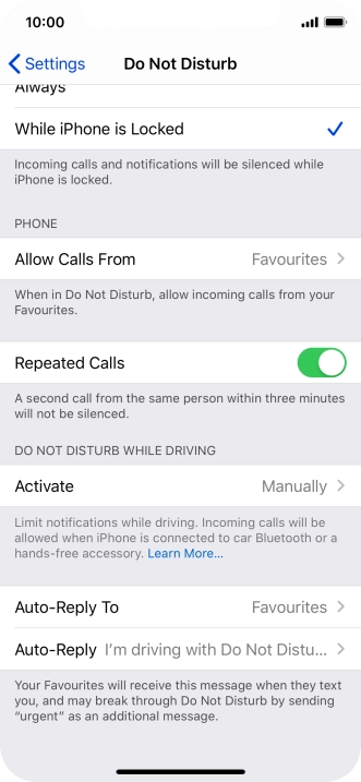 Press Auto-Reply To. Press Auto-Reply To.