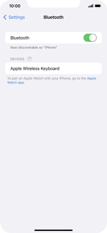 Press the required Bluetooth device and follow the instructions on the screen to pair the device with your phone. Press the required Bluetooth device and follow the instructions on the screen to pair the device with your phone.