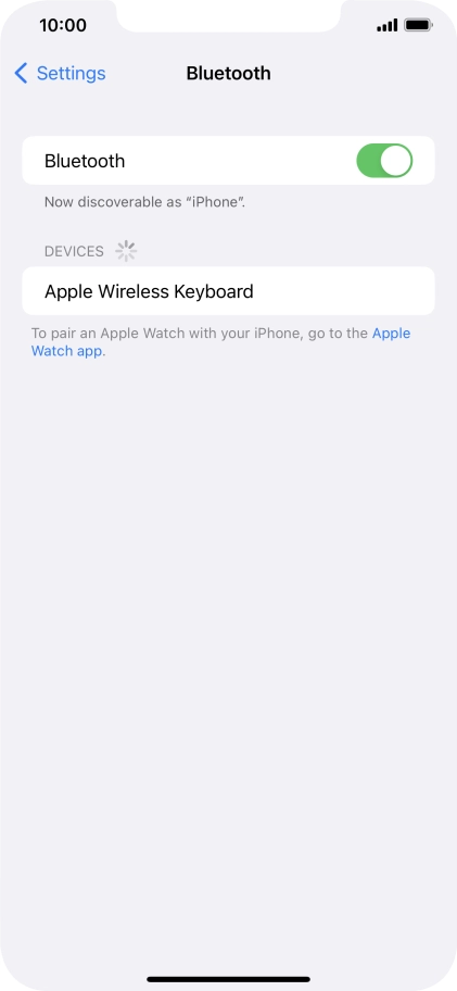 Press the required Bluetooth device and follow the instructions on the screen to pair the device with your phone. Press the required Bluetooth device and follow the instructions on the screen to pair the device with your phone.