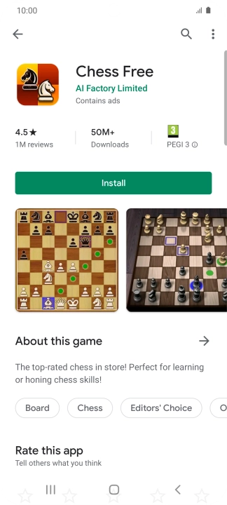 Press Install and follow the instructions on the screen to install the app. Press Install and follow the instructions on the screen to install the app.