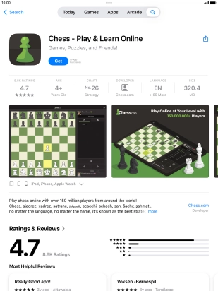 Press Get and follow the instructions on the screen to install the app. Press Get and follow the instructions on the screen to install the app.