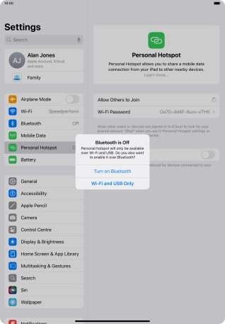 If Wi-Fi is turned on, press Wi-Fi and USB Only. If Wi-Fi is turned on, press Wi-Fi and USB Only.