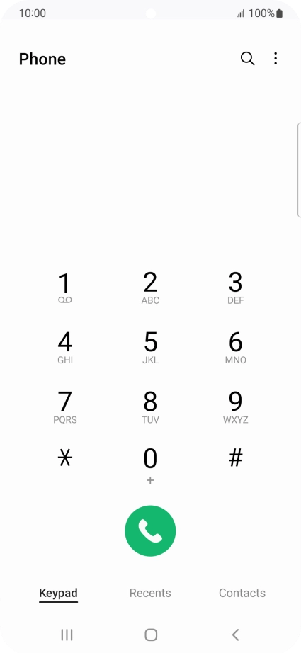 Press the menu icon. Press the menu icon.