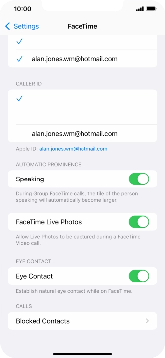 Press the indicator next to Press the indicator next to