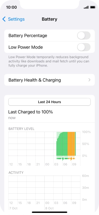 Press the indicator next to Press the indicator next to