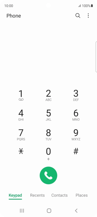Press the menu icon. Press the menu icon.