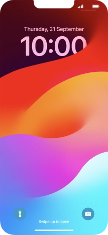 Slide your finger upwards starting from the bottom of the screen. Slide your finger upwards starting from the bottom of the screen.