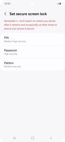 Press the required phone lock code and follow the instructions on the screen to create an additional phone lock code. Press the required phone lock code and follow the instructions on the screen to create an additional phone lock code.