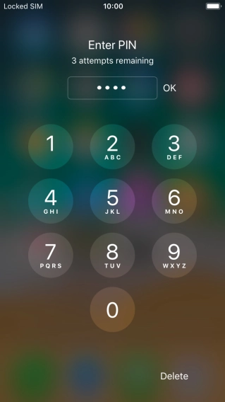 Key in your PIN and press OK. Key in your PIN and press OK.