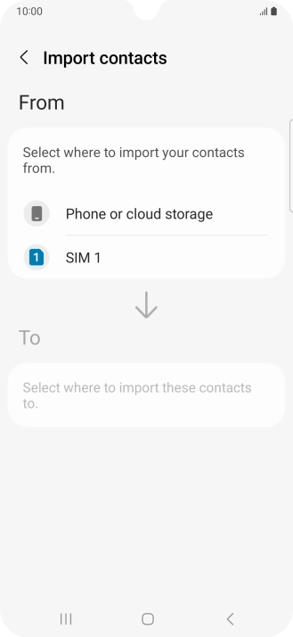 Press the name of the SIM. Press the name of the SIM.