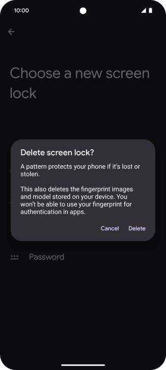 Press Delete. Press Delete.