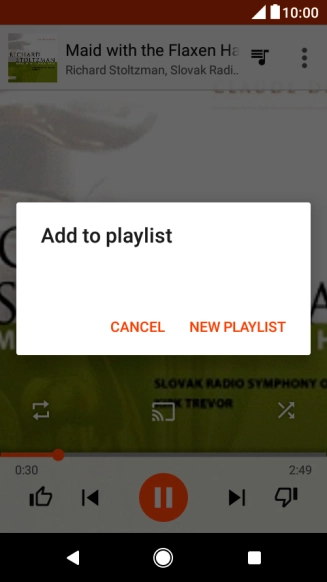 Press NEW PLAYLIST. Press NEW PLAYLIST.