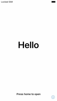 Press the Home key. Press the Home key.