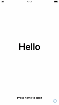 Press the Home key. Press the Home key.