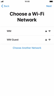 Press the required Wi-Fi network. Press the required Wi-Fi network.