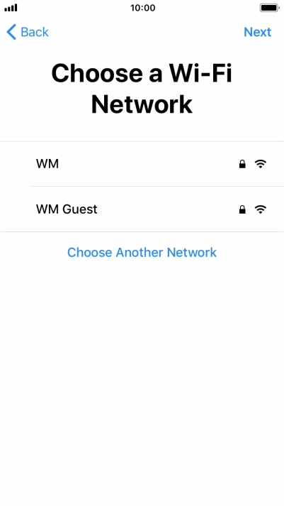 Press the required Wi-Fi network. Press the required Wi-Fi network.