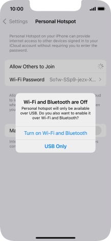 If Wi-Fi is turned off, press Turn on Wi-Fi and Bluetooth. If Wi-Fi is turned off, press Turn on Wi-Fi and Bluetooth.