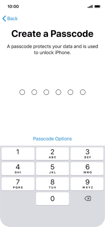 Press Passcode Options. Press Passcode Options.