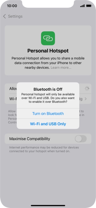 If Wi-Fi is turned on, press Wi-Fi and USB Only. If Wi-Fi is turned on, press Wi-Fi and USB Only.