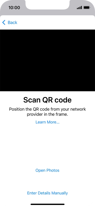 Place the QR code you've received inside the phone camera frame to scan the code. Place the QR code you've received inside the phone camera frame to scan the code.