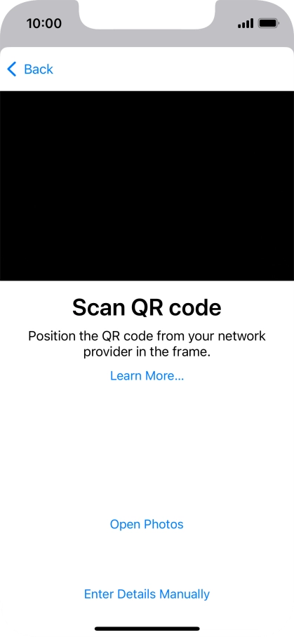 Place the QR code you've received inside the phone camera frame to scan the code. Place the QR code you've received inside the phone camera frame to scan the code.