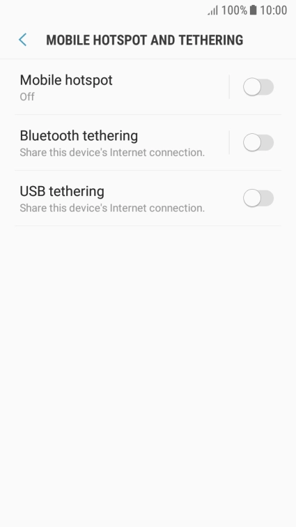 Press Mobile hotspot. Press Mobile hotspot.