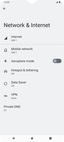Press Mobile network. Press Mobile network.