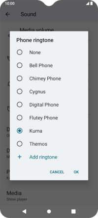 Press the required ring tones to hear them. Press the required ring tones to hear them.