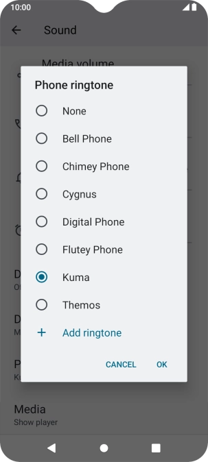 Press the required ring tones to hear them. Press the required ring tones to hear them.