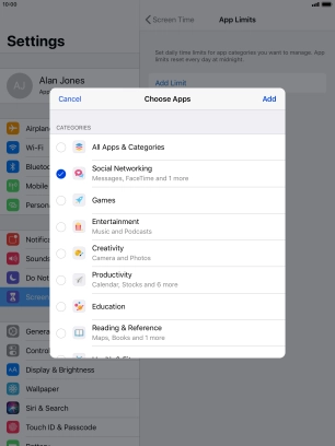 Press Add. Press Add.