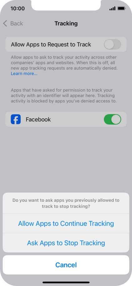 If you turn off the function, press the required setting. If you turn off the function, press the required setting.