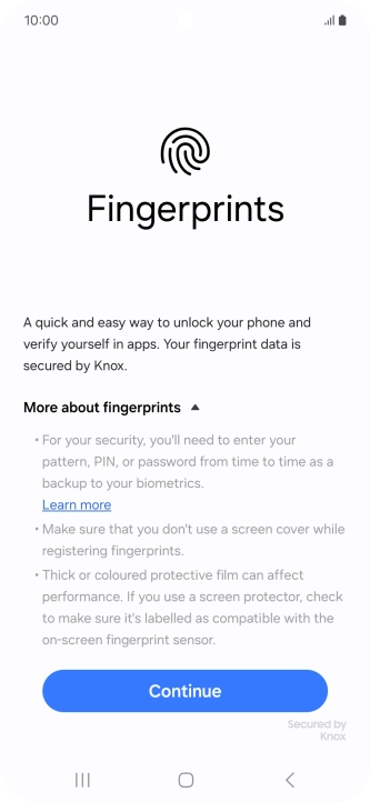Press Continue. Press Continue.