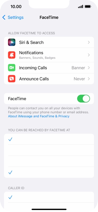 Press the indicator next to Press the indicator next to