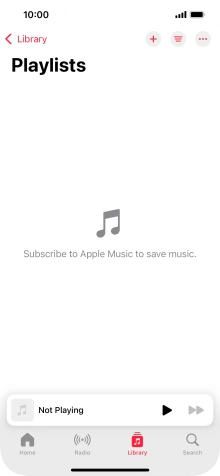 Press the new playlist icon. Press the new playlist icon.