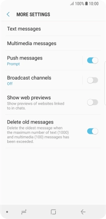 Press Text messages. Press Text messages.