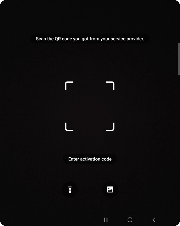 Place the QR code you've received inside the phone camera frame to scan the code. Place the QR code you've received inside the phone camera frame to scan the code.