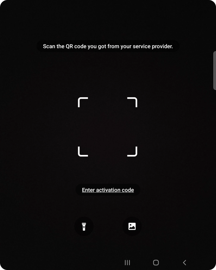 Place the QR code you've received inside the phone camera frame to scan the code. Place the QR code you've received inside the phone camera frame to scan the code.