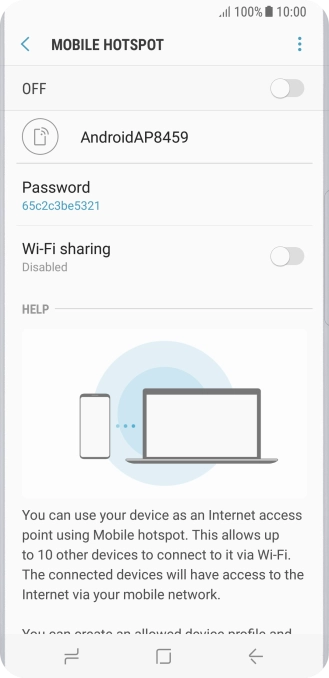 Press the menu icon. Press the menu icon.