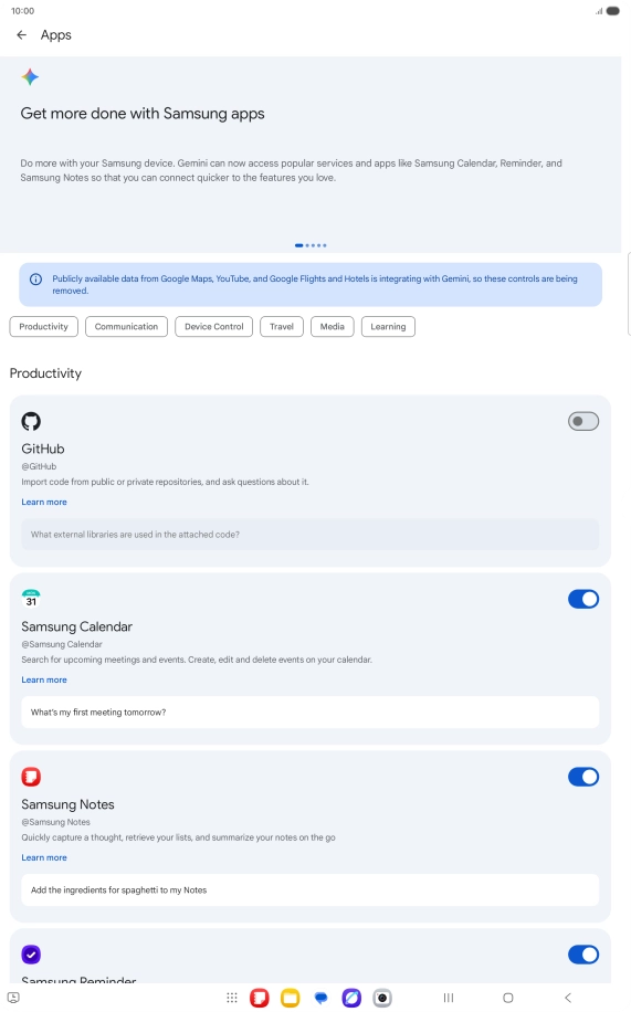 Press the indicator next to the required extension to turn on the function. Press the indicator next to the required extension to turn on the function.