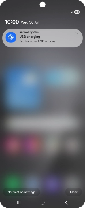 Press Tap for other USB options.. Press Tap for other USB options..