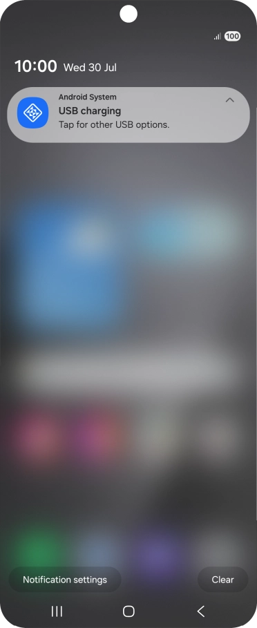 Press Tap for other USB options.. Press Tap for other USB options..